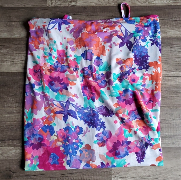 Floral Mini Dress Spaghetti Strap Pockets - Picture 7 of 14